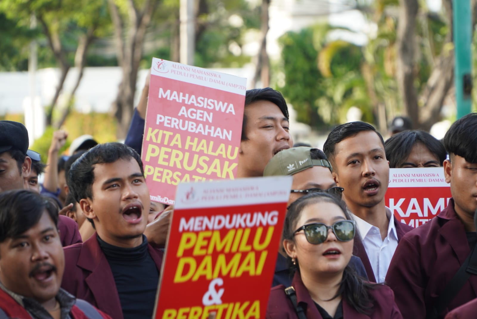 Mahasiswa dukung pemilu damai