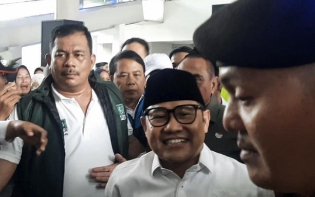 Cawapres Muhaimin Iskandar atau Cak Imin mengaku ingin mengunjungi IKN meski sebelumnya menyebut tempat itu belum layak ditinggali. ( CNN Indonesia/Yulia Adiningsih).